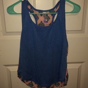 Cotton and silk tank top